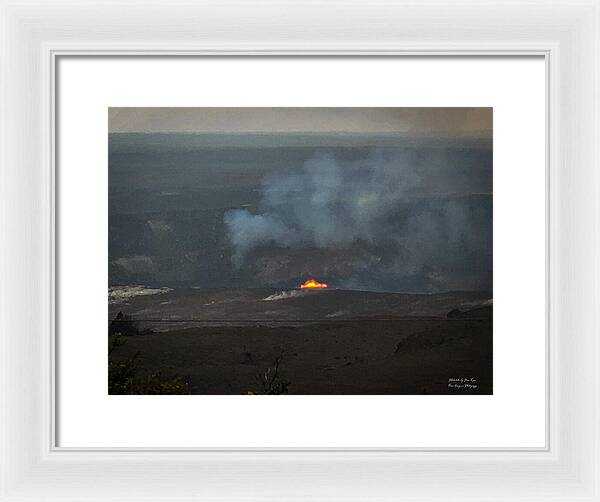 Volcano in Hawaii - Framed Print