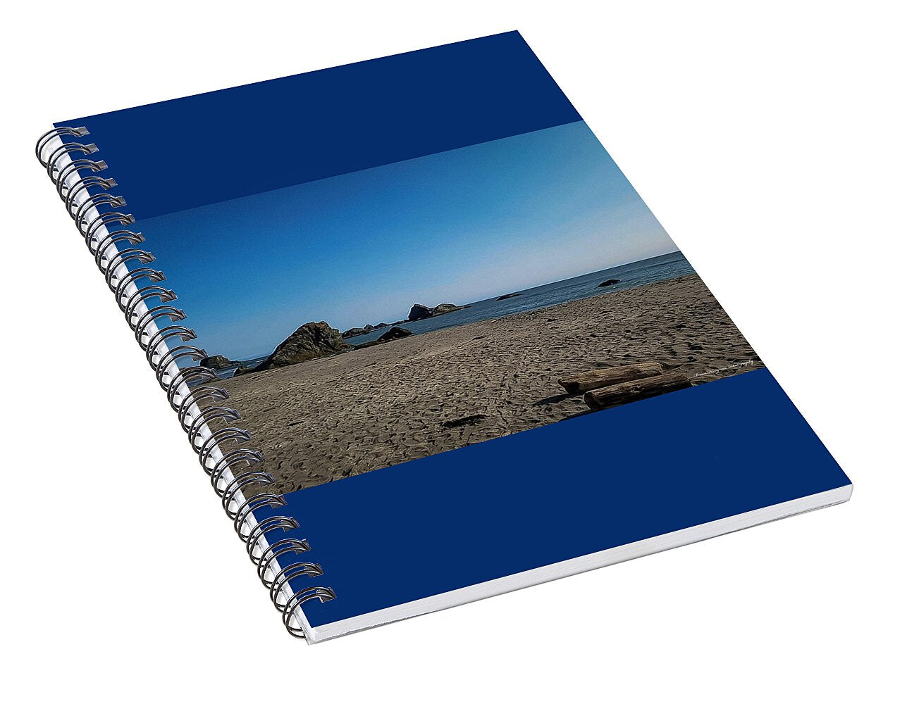 Walk on  the beach 1 - Spiral Notebook