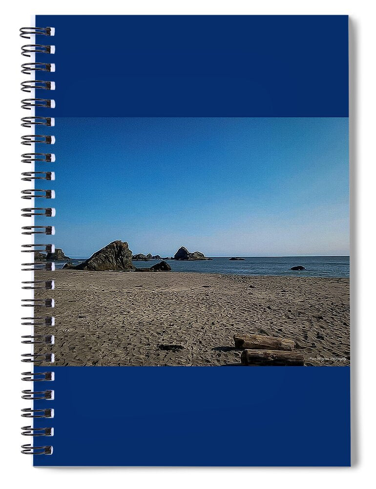 Walk on  the beach 1 - Spiral Notebook