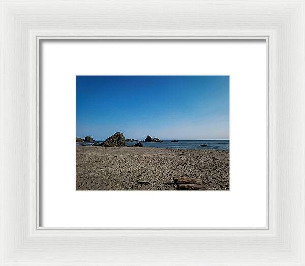 Walk on  the beach 1 - Framed Print