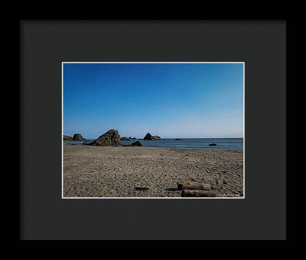 Walk on  the beach 1 - Framed Print