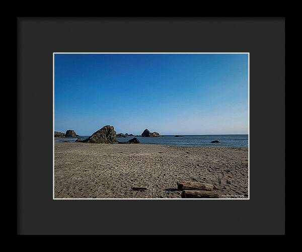 Walk on  the beach 1 - Framed Print