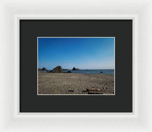 Walk on  the beach 1 - Framed Print