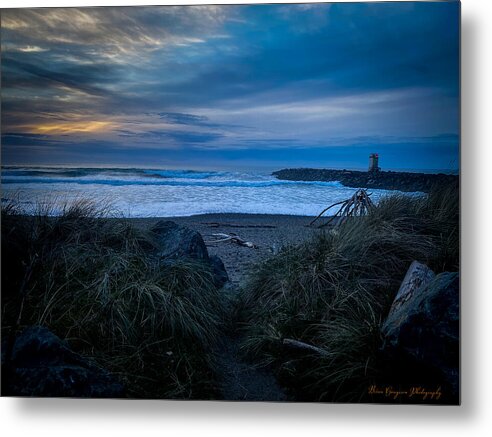 Walk to the beach - Metal Print
