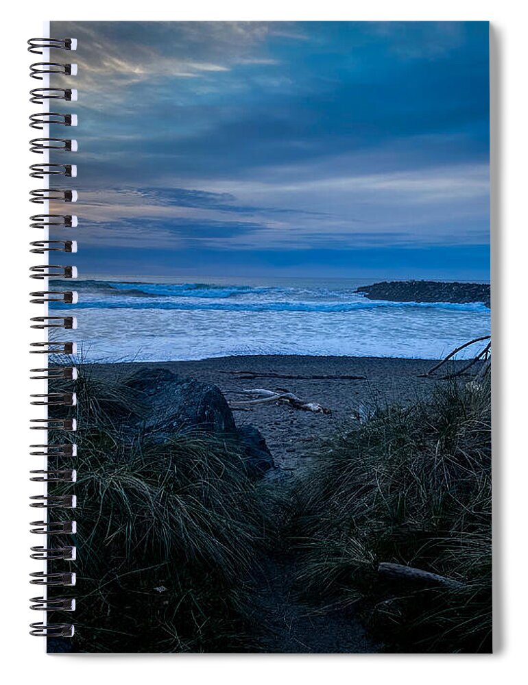 Walk to the beach - Spiral Notebook