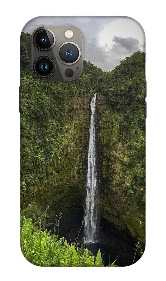 Water fall in Hilo, Hawaii - Phone Case