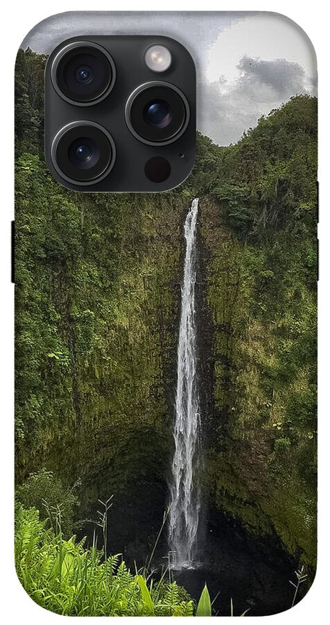 Water fall in Hilo, Hawaii - Phone Case