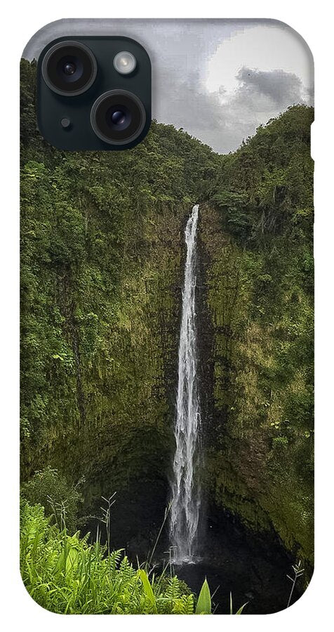Water fall in Hilo, Hawaii - Phone Case