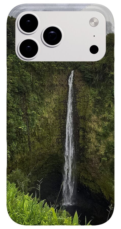 Water fall in Hilo, Hawaii - Phone Case