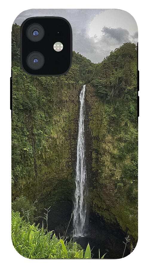 Water fall in Hilo, Hawaii - Phone Case