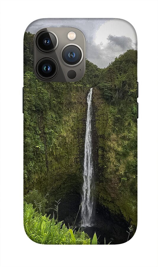 Water fall in Hilo, Hawaii - Phone Case