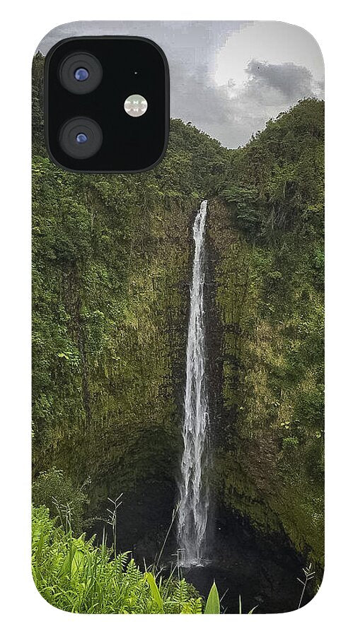 Water fall in Hilo, Hawaii - Phone Case