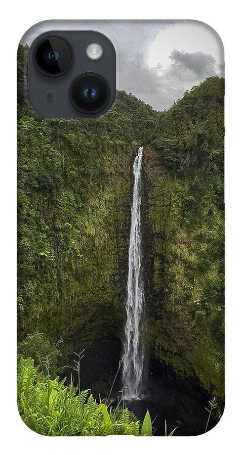 Water fall in Hilo, Hawaii - Phone Case