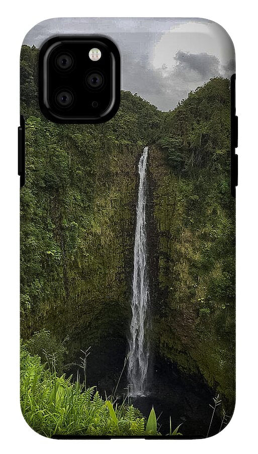 Water fall in Hilo, Hawaii - Phone Case