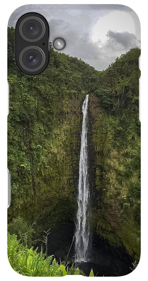 Water fall in Hilo, Hawaii - Phone Case
