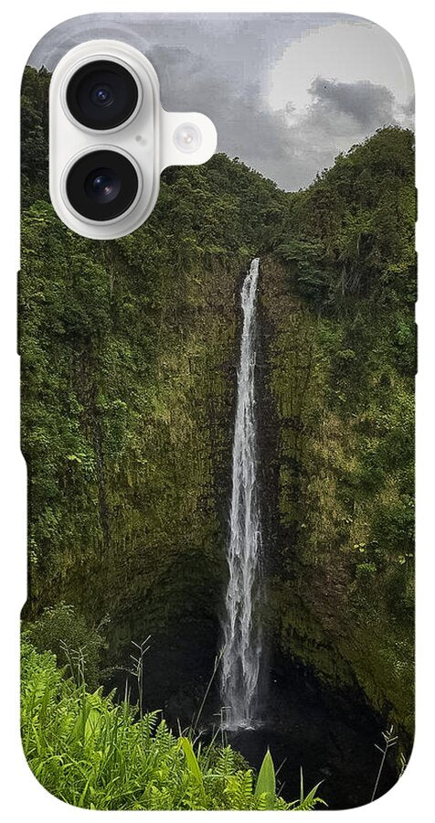 Water fall in Hilo, Hawaii - Phone Case