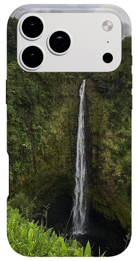 Water fall in Hilo, Hawaii - Phone Case