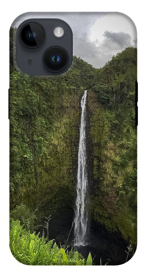 Water fall in Hilo, Hawaii - Phone Case