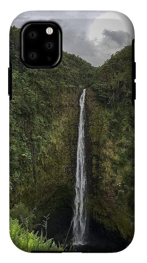 Water fall in Hilo, Hawaii - Phone Case