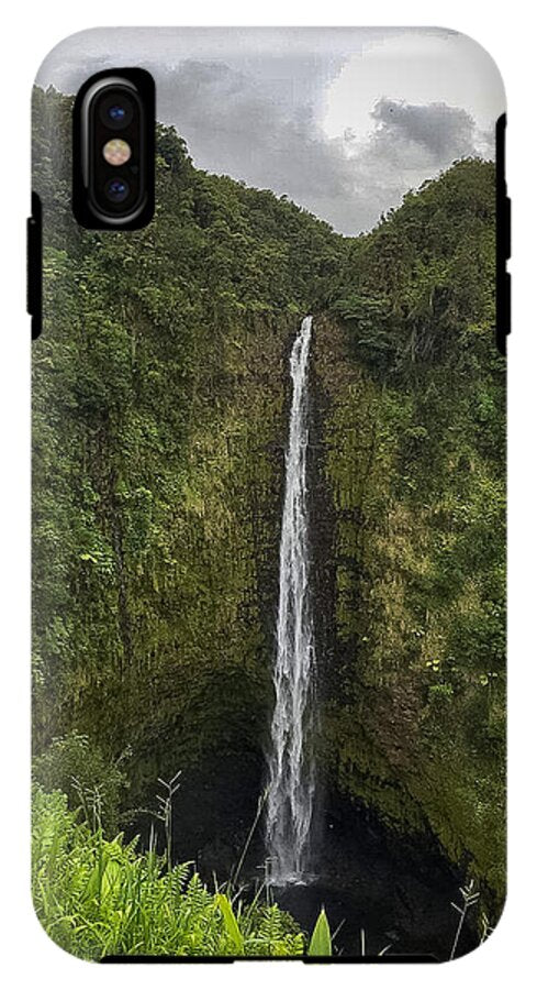 Water fall in Hilo, Hawaii - Phone Case