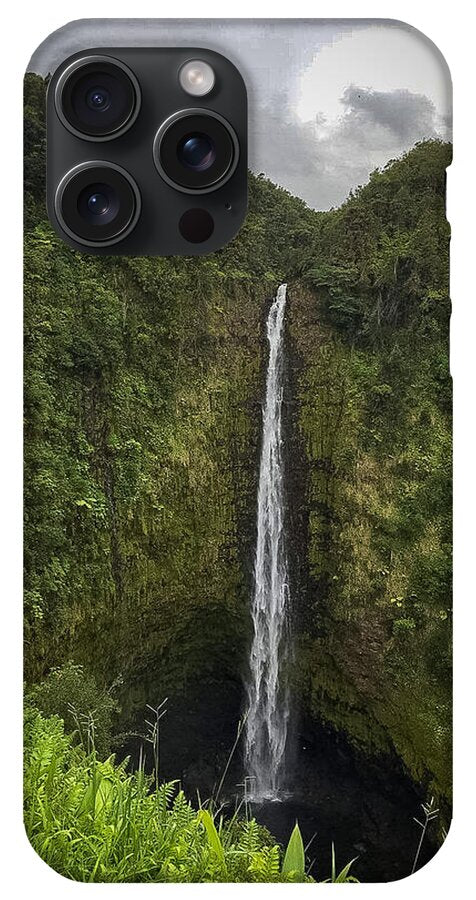 Water fall in Hilo, Hawaii - Phone Case
