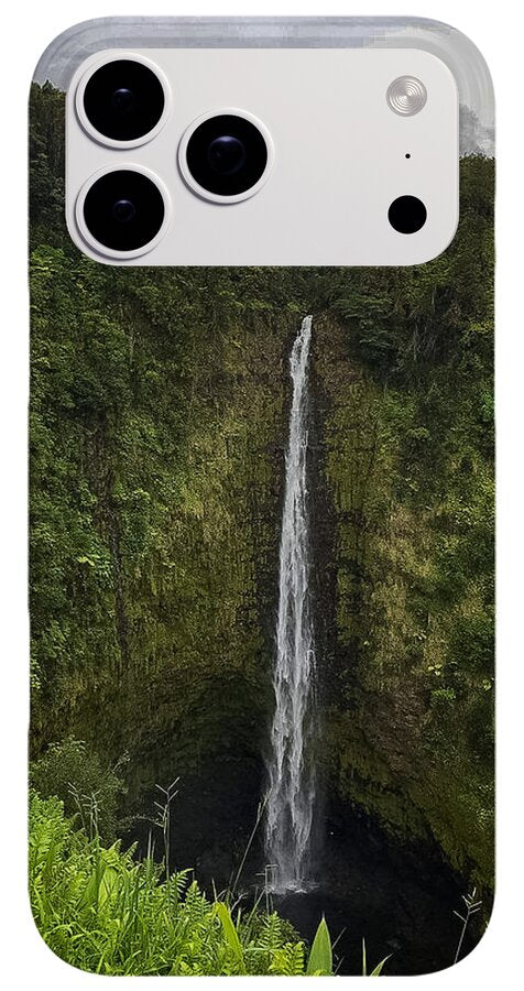 Water fall in Hilo, Hawaii - Phone Case