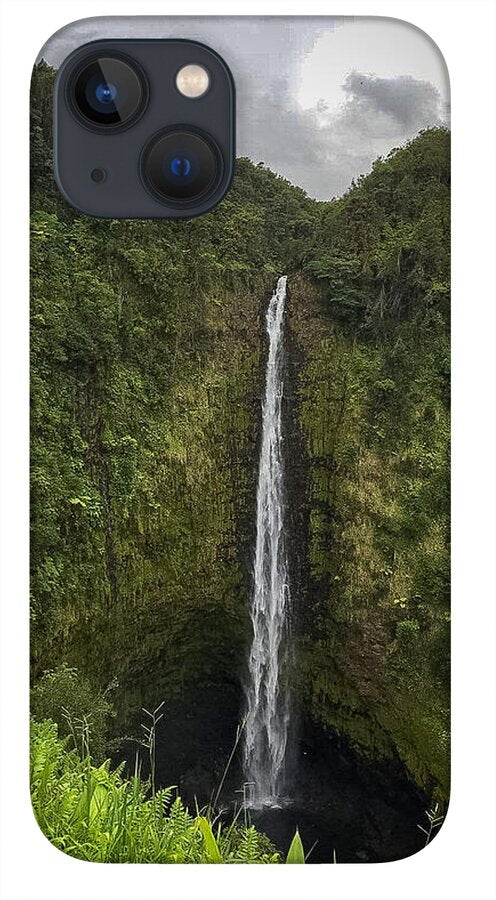 Water fall in Hilo, Hawaii - Phone Case