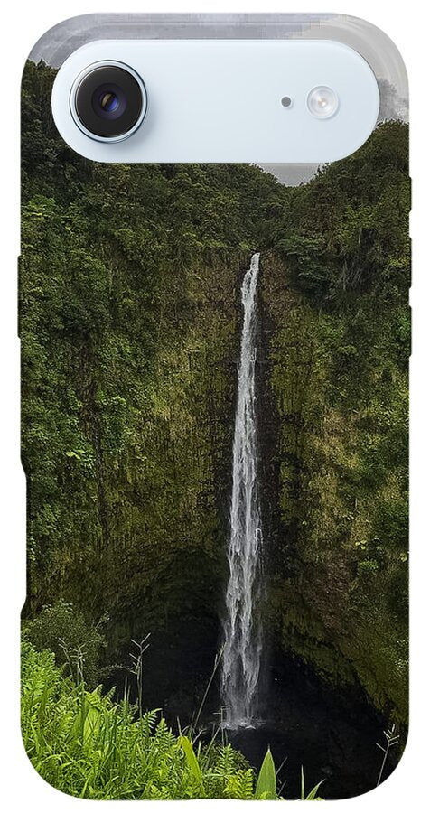 Water fall in Hilo, Hawaii - Phone Case