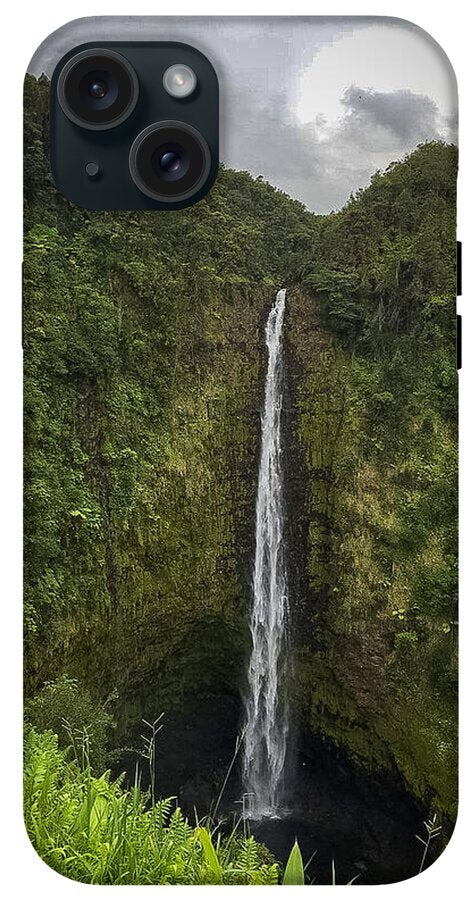 Water fall in Hilo, Hawaii - Phone Case