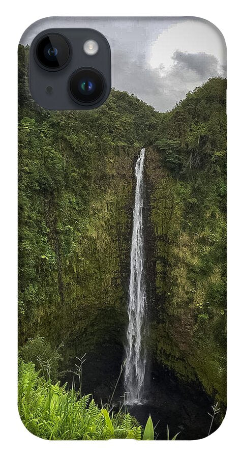 Water fall in Hilo, Hawaii - Phone Case