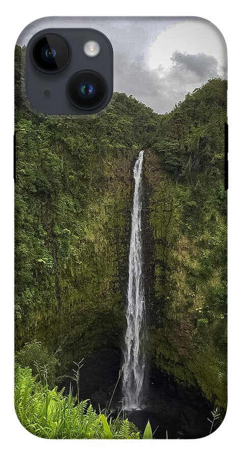 Water fall in Hilo, Hawaii - Phone Case