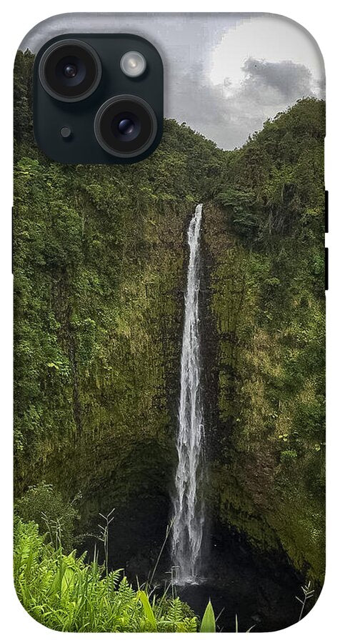 Water fall in Hilo, Hawaii - Phone Case