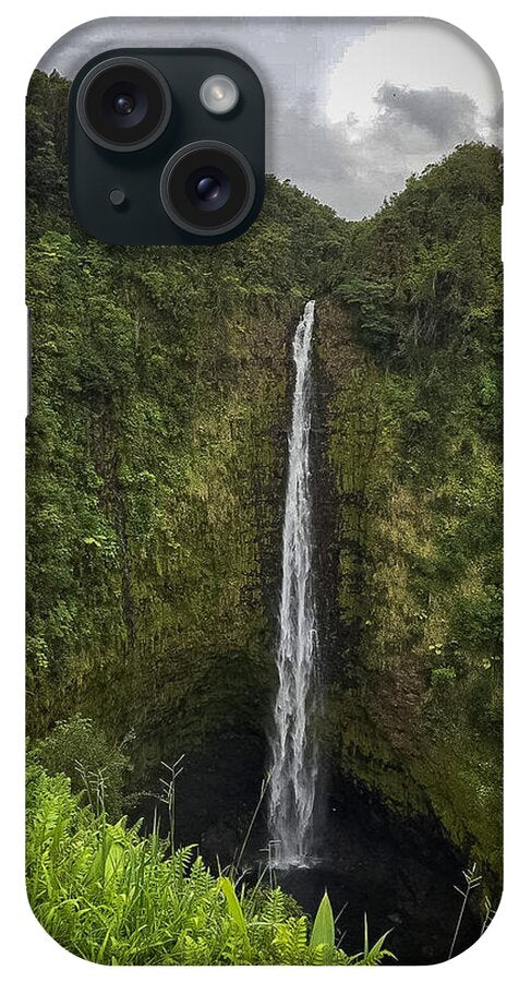 Water fall in Hilo, Hawaii - Phone Case