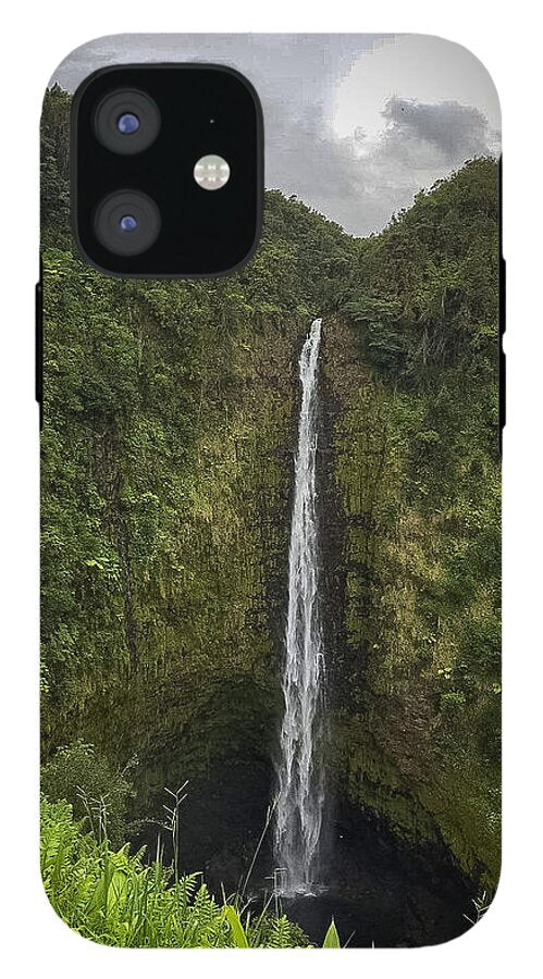 Water fall in Hilo, Hawaii - Phone Case
