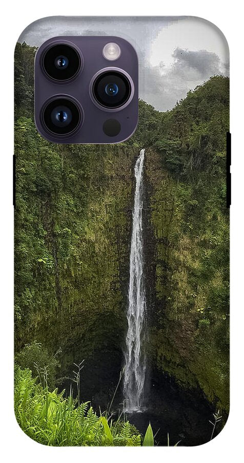 Water fall in Hilo, Hawaii - Phone Case