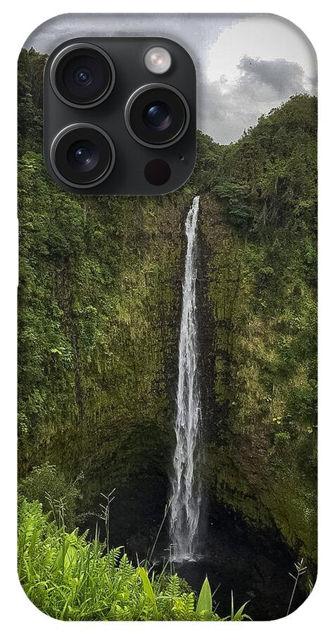 Water fall in Hilo, Hawaii - Phone Case