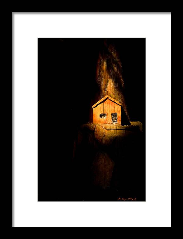 Yellow light house - Framed Print
