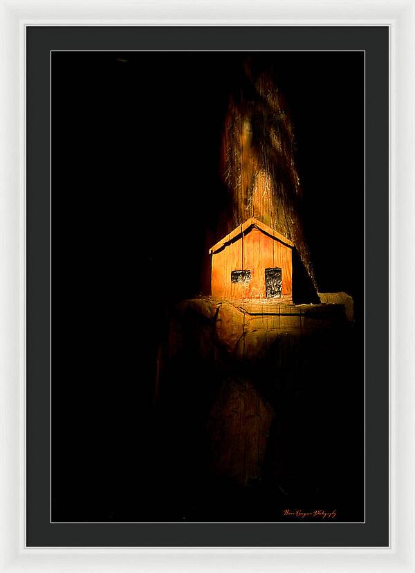 Yellow light house - Framed Print