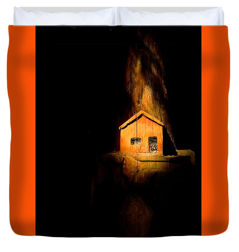 Yellow light house - Duvet Cover