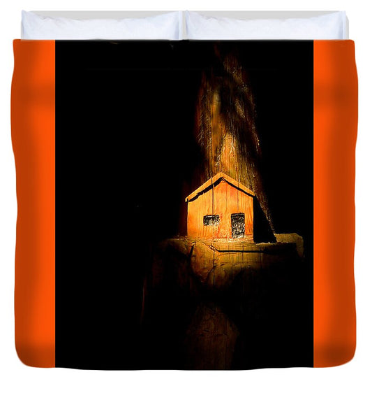 Yellow light house - Duvet Cover