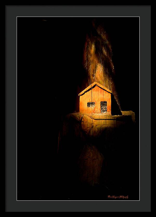 Yellow light house - Framed Print