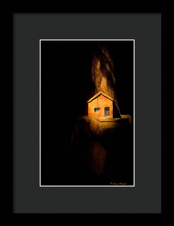 Yellow light house - Framed Print