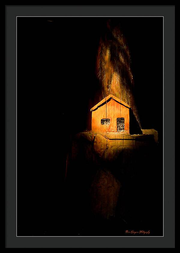 Yellow light house - Framed Print