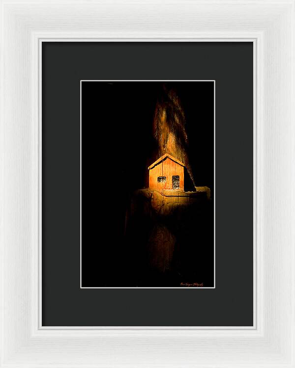 Yellow light house - Framed Print