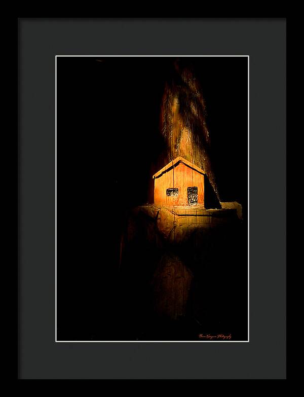Yellow light house - Framed Print