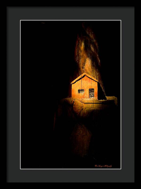 Yellow light house - Framed Print