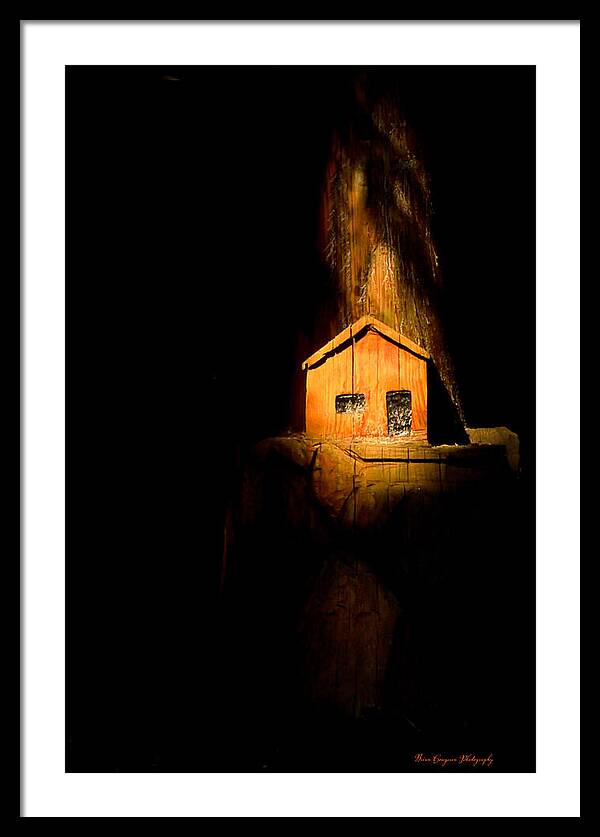 Yellow light house - Framed Print