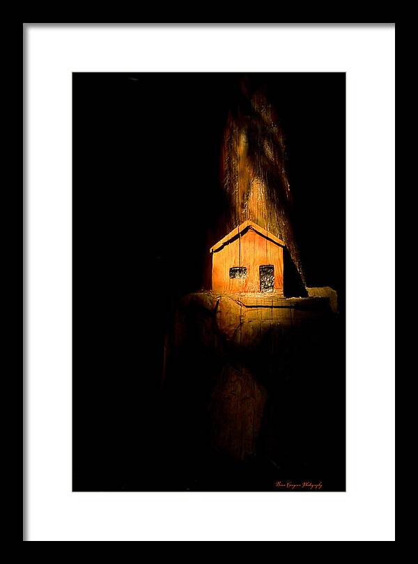 Yellow light house - Framed Print