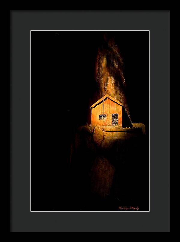 Yellow light house - Framed Print