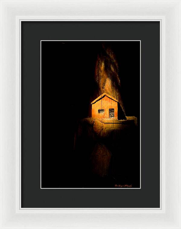 Yellow light house - Framed Print